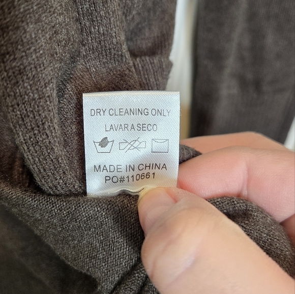 Pink Clover Open Front Pocket Cardigan Dark Olive Green Size Small - Picture 5 of 9